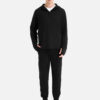 Áo Khoác Hoodie Zipper Chống Nắng Airdry™ Vải Pindot Thông Hơi Upf 50+ Thoáng Khí - The Minimalist 004 Đen