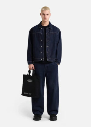 Quần Jeans Baggy Ống Cong 3D Durabletex™ Đáy Hạ Thoải Mái Giải Phóng Đôi Chân Phom Siêu Rộng F5 - The Original 053 Xanh Jean