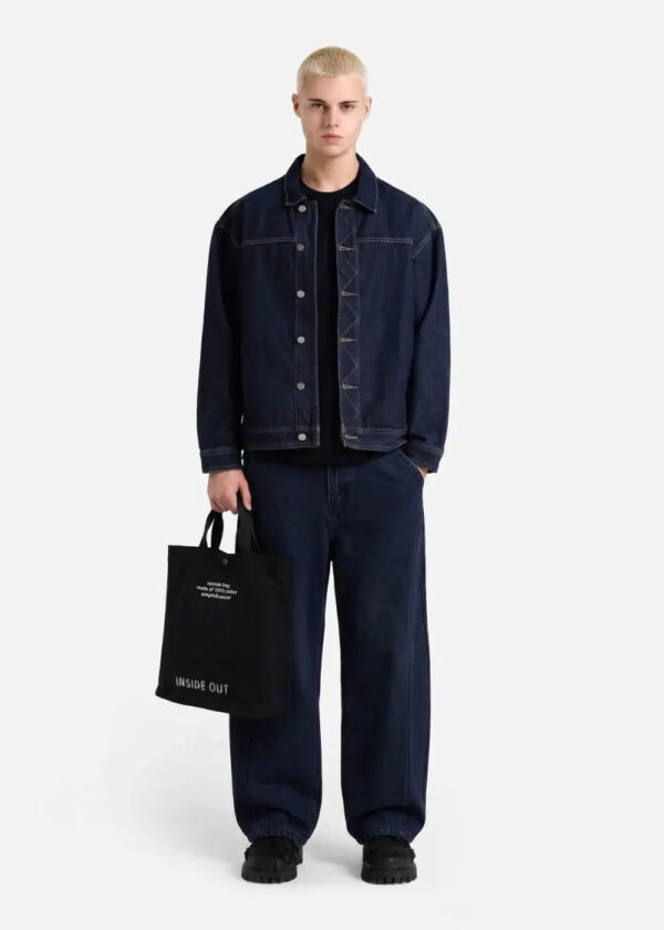 Quần Jeans Baggy Ống Cong 3D Durabletex™ Đáy Hạ Thoải Mái Giải Phóng Đôi Chân Phom Siêu Rộng F5 - The Original 053 Xanh Jean